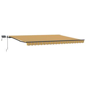 vidaXL I&scaron;traukiama markizė Įvairiaspalvis 400 &times; 350 cm