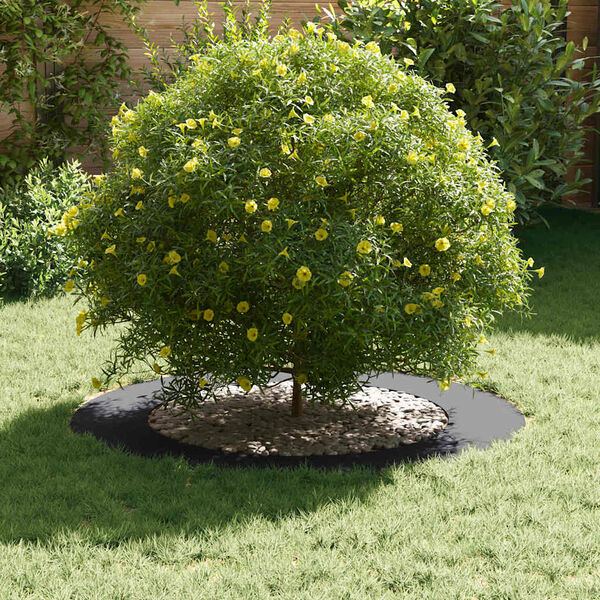 vidaXL tinkamas plok&scaron;čiam medžio žiedui Antracitas &Oslash;60 / 90 cm Plienas