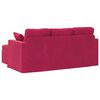 vidaXL Sofa Vyno raudona 198 x 134 x 80 cm Aksomas
