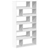 vidaXL Knygų spinta, baltos spalvos, 100x33x187,5cm, apdirbta mediena