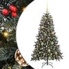 vidaXL Dirbtinė Kalėdų eglutė Žalia 120 cm PVC, plastikas ir plienas