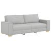 vidaXL Trivietė sofa, debesų pilka, 220x78x84 cm, audinys