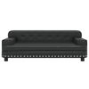 vidaXL Vaiki&scaron;ka sofa, juodos spalvos, 90x53x30cm, dirbtinė oda
