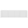 vidaXL Televizoriaus spintelės, 2vnt., baltos, 142,5x35x36,5cm, MDP