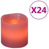 vidaXL Elektrinės LED žvakės, 24vnt., &scaron;iltos baltos spalvos