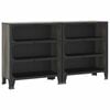 vidaXL Spintelės daiktams, 2vnt., pilkos, 72x36x82cm, metalas ir MDF