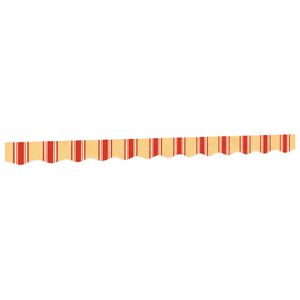 vidaXL Pakaitinis audinys markizės apsiuvui, geltonas/oranžinis, 280x20 cm