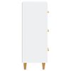 vidaXL Šoninė spintelė, baltos spalvos, 34,5x34x90cm, apdirbta mediena
