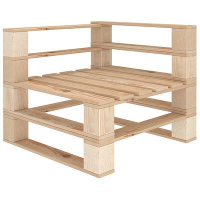 vidaXL Sodo poilsio baldų komplektas iš palečių, 7 dalių, mediena