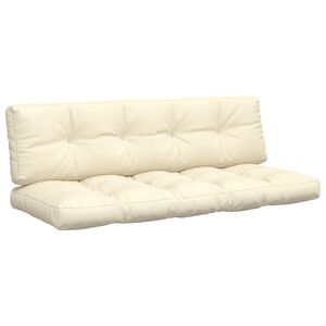 vidaXL Palečių pagalvėlės, 2vnt., kreminės spalvos, audinys