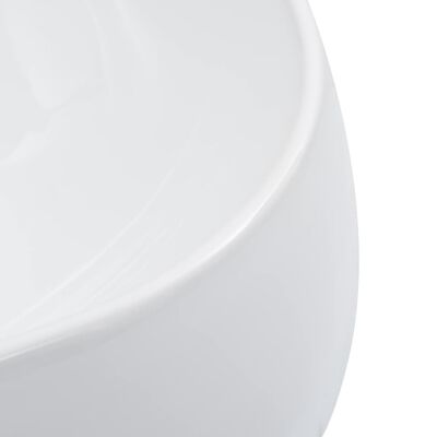 vidaXL Praustuvas, baltos spalvos, 44,5x39,5x14,5 cm, keramika