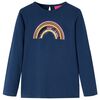 Vaikiški marškinėliai ilgomis rankovėmis, tamsiai mėlyni