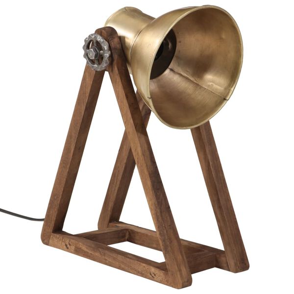 vidaXL Ra&scaron;omojo stalo &scaron;viestuvas, žalvario, 30x17x40cm, 25W, E27