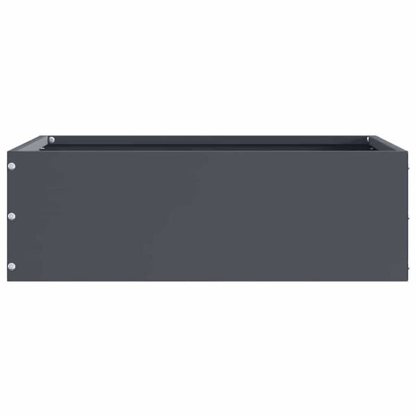 vidaXL Vejo kra&scaron;tas 6 pcs Antracitas 40 x 40 x 13 cm Plienas