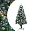 vidaXL Dirbtinė Kalėdų eglutė Žalia 150 cm PVC, plienas ir plastikas