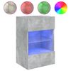 vidaXL Sieninė TV spintelė su LED lemputėmis, betono, 40x30x60,5cm