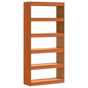 vidaXL Knygų spinta Va&scaron;ko ruda 80 x 30 x 167,5 cm