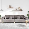 vidaXL Sofa su pagalve Taupe 250 x 77 x 76 cm audinys