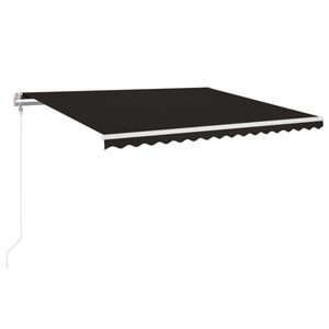 vidaXL Automatinė i&scaron;traukiama markizė, antracito spalvos, 400x350cm