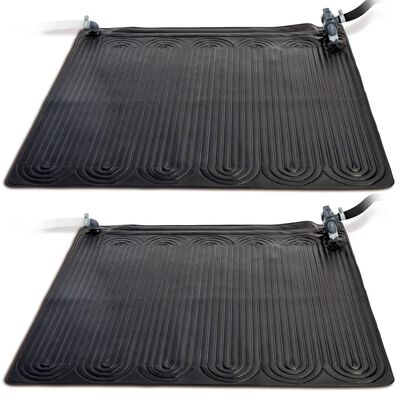 Intex Saulės energija šildomas kilimėlis, 2 vnt., PVC 1,2x1,2 m juodas