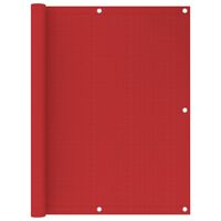 vidaXL Balkono pertvara, raudonos spalvos, 120x500cm, HDPE