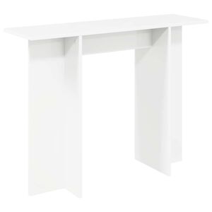 vidaXL Konsolinis stalas Balta 100 x 30 x 75 cm Apdirbta mediena