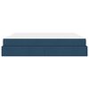 vidaXL Lovos rėmas su čiužiniu su čiužiniu 2 pcs Mėlyna audinys
