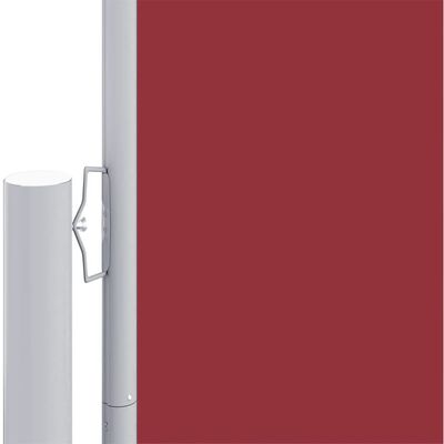 vidaXL Ištraukiama šoninė pertvara, raudonos spalvos, 180x1200cm