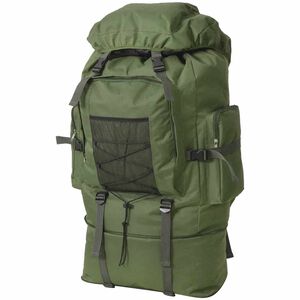 vidaXL Militaristinio stiliaus kuprinė, žalia, XXL, 100 l