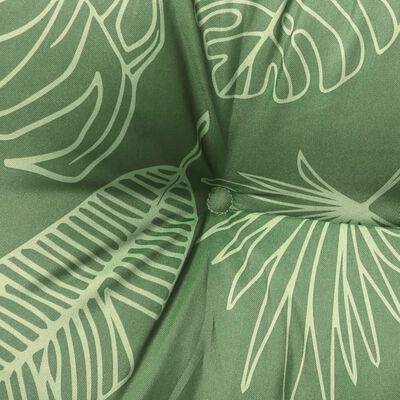 vidaXL Palečių pagalvėlės, 3vnt., oksfordo audinys, su lapais