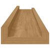 vidaXL Sieninė lentyna 2 pcs Ruda 60 x 9 x 3 cm Apdirbta mediena