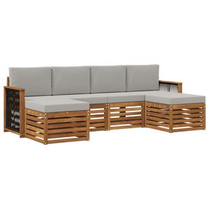 vidaXL Sofų komplektai Kietos akacijos mediena