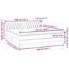vidaXL Box Spring Lova su čiužiniais Rožinis 180x210 cm Velvet