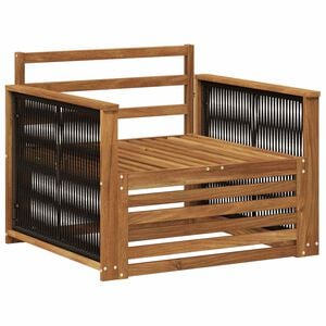 vidaXL Lauko Vidurinis Sofa Natūrali