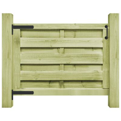 vidaXL Sodo vartai, žali, 100x75cm, impregnuota pušies mediena