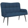 vidaXL Dviejų vietų sofa Mėlyna 115 x 61 x 87 cm audinys