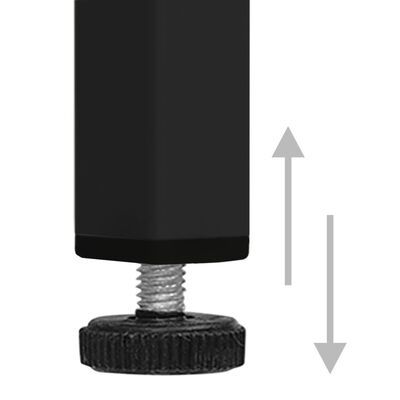 vidaXL Persirengimo spintelė, juodos spalvos, 35x46x180cm, plienas
