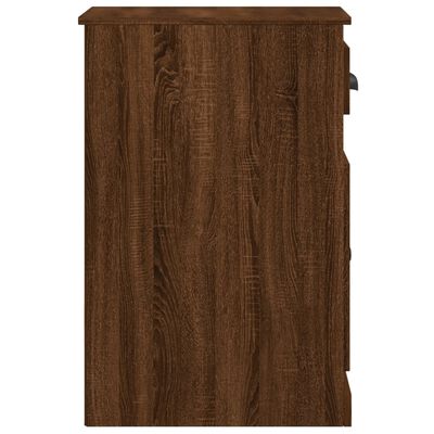 vidaXL Šoninė spintelė su stalčiumi, ruda ąžuolo, 40x50x75cm, mediena