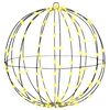 vidaXL Dovana 160 LED &Scaron;ilta balta 50,5 x 50,5 x 52 cm Metalas