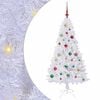 vidaXL Dirbtinė Kalėdų eglutė Balta 150 cm PVC ir Plienas