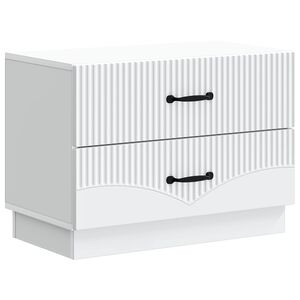 vidaXL &Scaron;alia lovos spintelė Balta 62 x 34,5 x 44,5 cm Apdirbta mediena