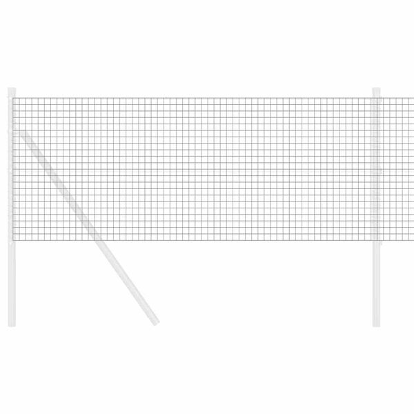 vidaXL Suvirinto vielos tvoros Pilka 0.6 x 100 m
