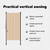 vidaXL Lauko roletas, oranžinis/baltas, 120x270cm, audinys ir plienas