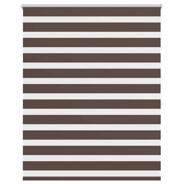 vidaXL Zebra Žaliuzė, Roletas 120 x 175 cm, Kavos Spalvos