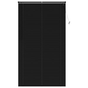 vidaXL Venecijos žaliuzės Reguliuojamas Juoda 213 x 110 cm PVC