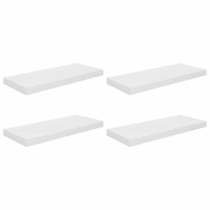 vidaXL Pakabinamos lentynos, 4vnt., baltos, 60x23,5x3,8cm, MDF