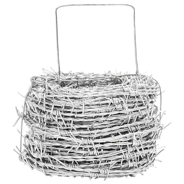 vidaXL Spygliuota viela, 500m