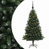 vidaXL Dirbtinė Kalėdų eglutė su burbulais 150 cm 150 LED &Scaron;ilta balta
