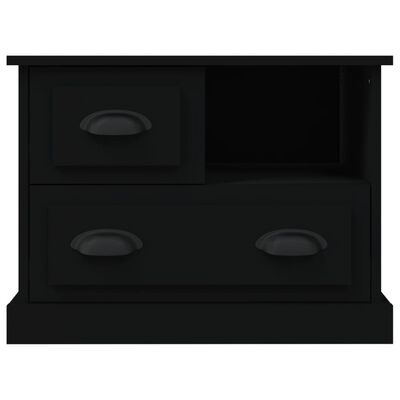 vidaXL Naktinė spintelė, juodos spalvos, 60x39x45cm