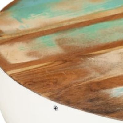 vidaXL Dubens formos kavos staliukas, perdirbta mediena, 60x60x30 cm